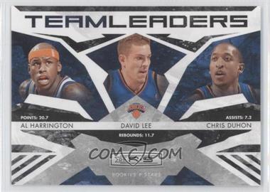 2009-10 Panini Rookies & Stars - Team Leaders - Black #20 - Al Harrington, David Lee, Chris Duhon /100