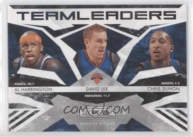 2009-10 Panini Rookies & Stars - Team Leaders - Black #20 - Al Harrington, David Lee, Chris Duhon /100