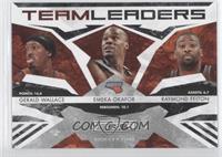 Gerald Wallace, Emeka Okafor, Raymond Felton #/100