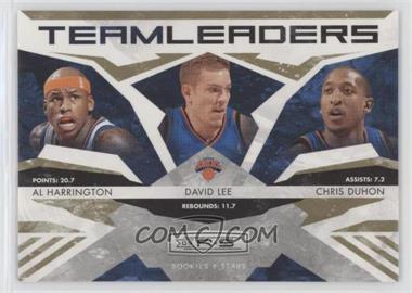 2009-10 Panini Rookies & Stars - Team Leaders - Gold #20 - Al Harrington, David Lee, Chris Duhon /500