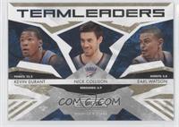 Kevin Durant, Nick Collison, Earl Watson #/500