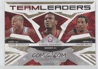 Andre Iguodala, Samuel Dalembert, Andre Miller #/500