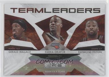 2009-10 Panini Rookies & Stars - Team Leaders - Hologold #3 - Gerald Wallace, Emeka Okafor, Raymond Felton /250