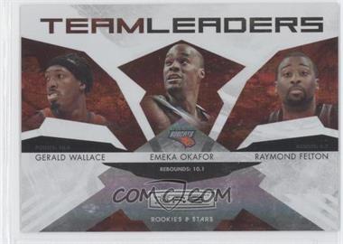 2009-10 Panini Rookies & Stars - Team Leaders - Hologold #3 - Gerald Wallace, Emeka Okafor, Raymond Felton /250