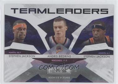 2009-10 Panini Rookies & Stars - Team Leaders - Hologold #9 - Stephen Jackson, Andris Biedrins /250