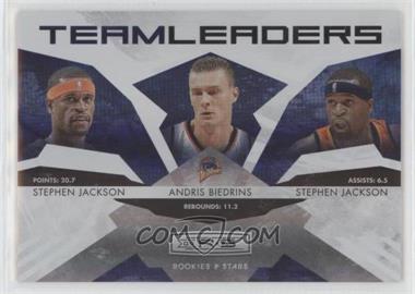 2009-10 Panini Rookies & Stars - Team Leaders - Hologold #9 - Stephen Jackson, Andris Biedrins /250