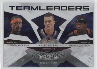 2009-10 Panini Rookies & Stars - Team Leaders - Hologold #9 - Stephen Jackson, Andris Biedrins /250