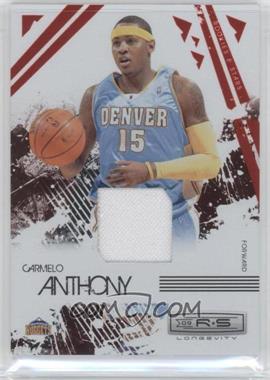 2009-10 Panini Rookies & Stars Longevity - [Base] - Ruby Materials #22 - Carmelo Anthony /250