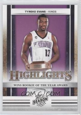 2009-10 Panini Season Update - [Base] #17 - Highlights - Tyreke Evans