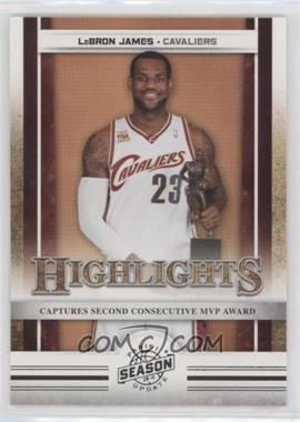 2009-10 Panini Season Update - [Base] #18 - Highlights - LeBron James