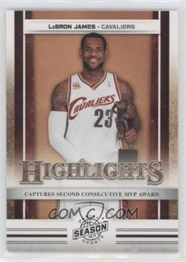 2009-10 Panini Season Update - [Base] #18 - Highlights - LeBron James