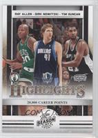 Highlights - Ray Allen, Dirk Nowitzki, Tim Duncan