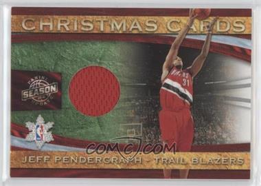 2009-10 Panini Season Update - Christmas Cards Materials #22 - Jeff Pendergraph /499