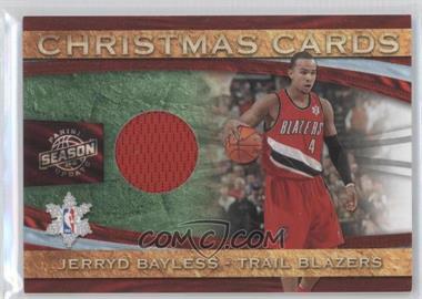 2009-10 Panini Season Update - Christmas Cards Materials #24 - Jerryd Bayless /499