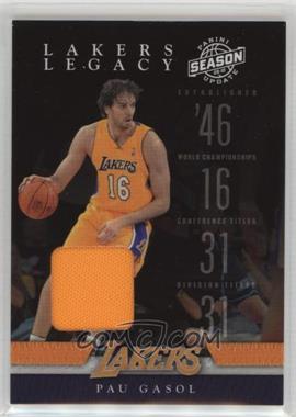 2009-10 Panini Season Update - Lakers Legacy - Materials #4 - Pau Gasol