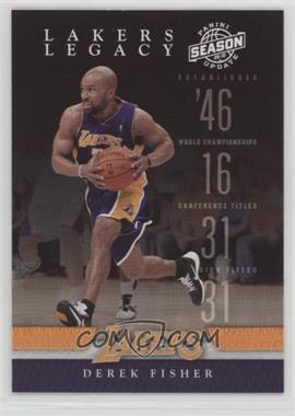 2009-10 Panini Season Update - Lakers Legacy #2 - Derek Fisher