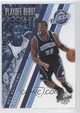 2009-10 Panini Season Update - Playoff Debut #5 - Wes Matthews