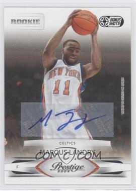 2009-10 Panini Season Update - Prestige Update Rookies - Bonus Shots Black Signatures #254 - Marcus Landry /250