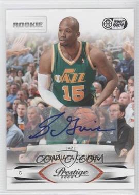 2009-10 Panini Season Update - Prestige Update Rookies - Bonus Shots Black Signatures #255 - Sundiata Gaines /250