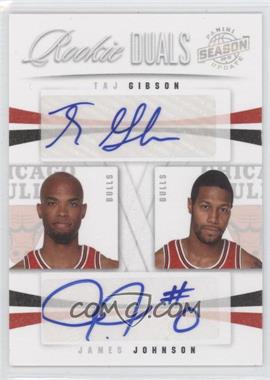 2009-10 Panini Season Update - Rookie Duals Signatures #19 - James Johnson, Taj Gibson /99