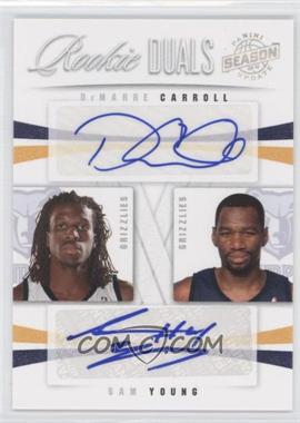 2009-10 Panini Season Update - Rookie Duals Signatures #24 - Sam Young, DeMarre Carroll /99