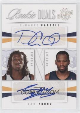 2009-10 Panini Season Update - Rookie Duals Signatures #24 - Sam Young, DeMarre Carroll /99