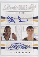 A.J. Price, Tyler Hansbrough #/99