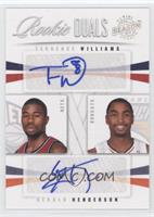 Terrence Williams, Gerald Henderson #/99