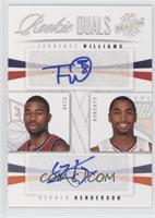 Terrence Williams, Gerald Henderson #/99
