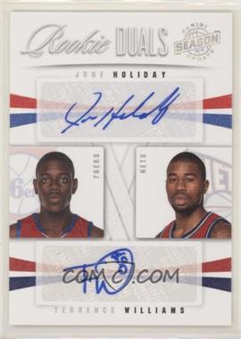 2009-10 Panini Season Update - Rookie Duals Signatures #32 - Jrue Holiday, Terrence Williams /99