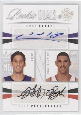 2009-10 Panini Season Update - Rookie Duals Signatures #45 - Jeff Pendergraph, Omri Casspi /99