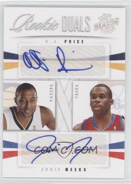 2009-10 Panini Season Update - Rookie Duals Signatures #64 - A.J. Price, Jodie Meeks /99