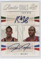 Brandon Jennings, Jodie Meeks #/49