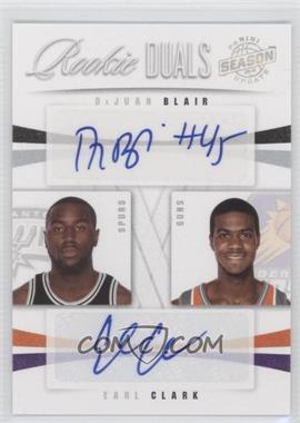 2009-10 Panini Season Update - Rookie Duals Signatures #67 - DeJuan Blair, Earl Clark /99