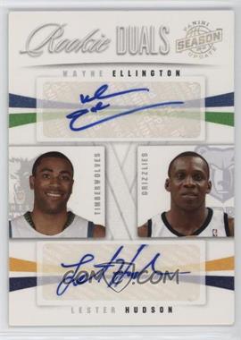 2009-10 Panini Season Update - Rookie Duals Signatures #72 - Wayne Ellington, Lester Hudson /99