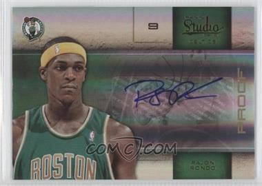 2009-10 Panini Studio - [Base] - Proofs Gold Signatures #57 - Rajon Rondo /25