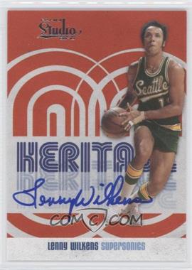 2009-10 Panini Studio - Heritage - Signatures #13 - Lenny Wilkens /99