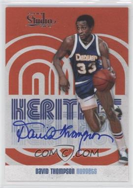 2009-10 Panini Studio - Heritage - Signatures #18 - David Thompson /99