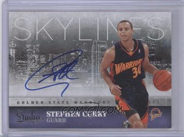 2009-10 Panini Studio - Skylines - Signatures #9 - Stephen Curry /99