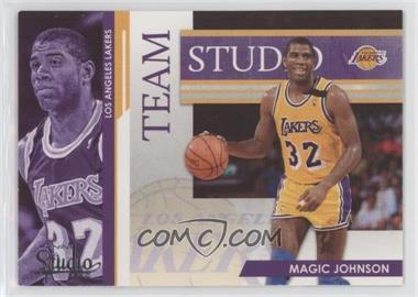 2009-10 Panini Studio - Team Studio #14 - Magic Johnson, Kareem Abdul-Jabbar