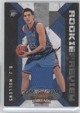 2009-10 Panini Threads - Rookie Preview Materials - Signatures #22 - B.J. Mullens /50
