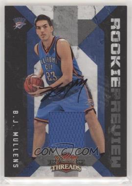 2009-10 Panini Threads - Rookie Preview Materials - Signatures #22 - B.J. Mullens /50