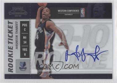 2009-10 Playoff Contenders - [Base] #102 - Rookie Ticket - Hasheem Thabeet