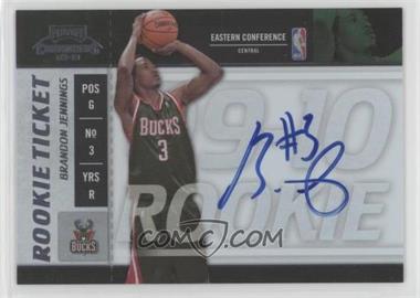 2009-10 Playoff Contenders - [Base] #108 - Rookie Ticket - Brandon Jennings