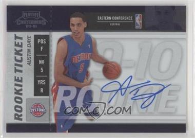 2009-10 Playoff Contenders - [Base] #113 - Rookie Ticket - Austin Daye