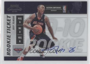 2009-10 Playoff Contenders - [Base] #117 - Rookie Ticket - Jeff Teague