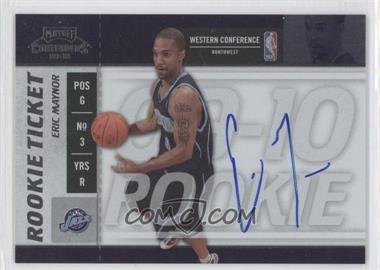 2009-10 Playoff Contenders - [Base] #118 - Rookie Ticket - Eric Maynor