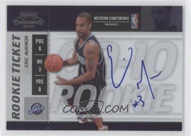 2009-10 Playoff Contenders - [Base] #118 - Rookie Ticket - Eric Maynor