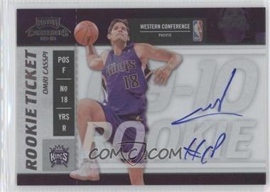 2009-10 Playoff Contenders - [Base] #120 - Rookie Ticket - Omri Casspi