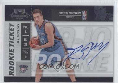 2009-10 Playoff Contenders - [Base] #121 - Rookie Ticket - B.J. Mullens